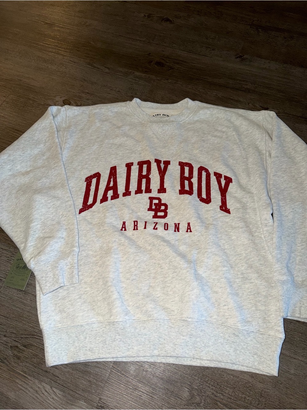 Dairy Boy Arizona study break exclusive crewneck small